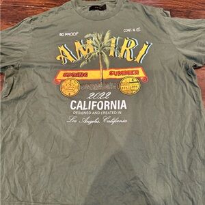 Amiri XL Green Graphic T-Shirt for Men(need gone asap!!!)